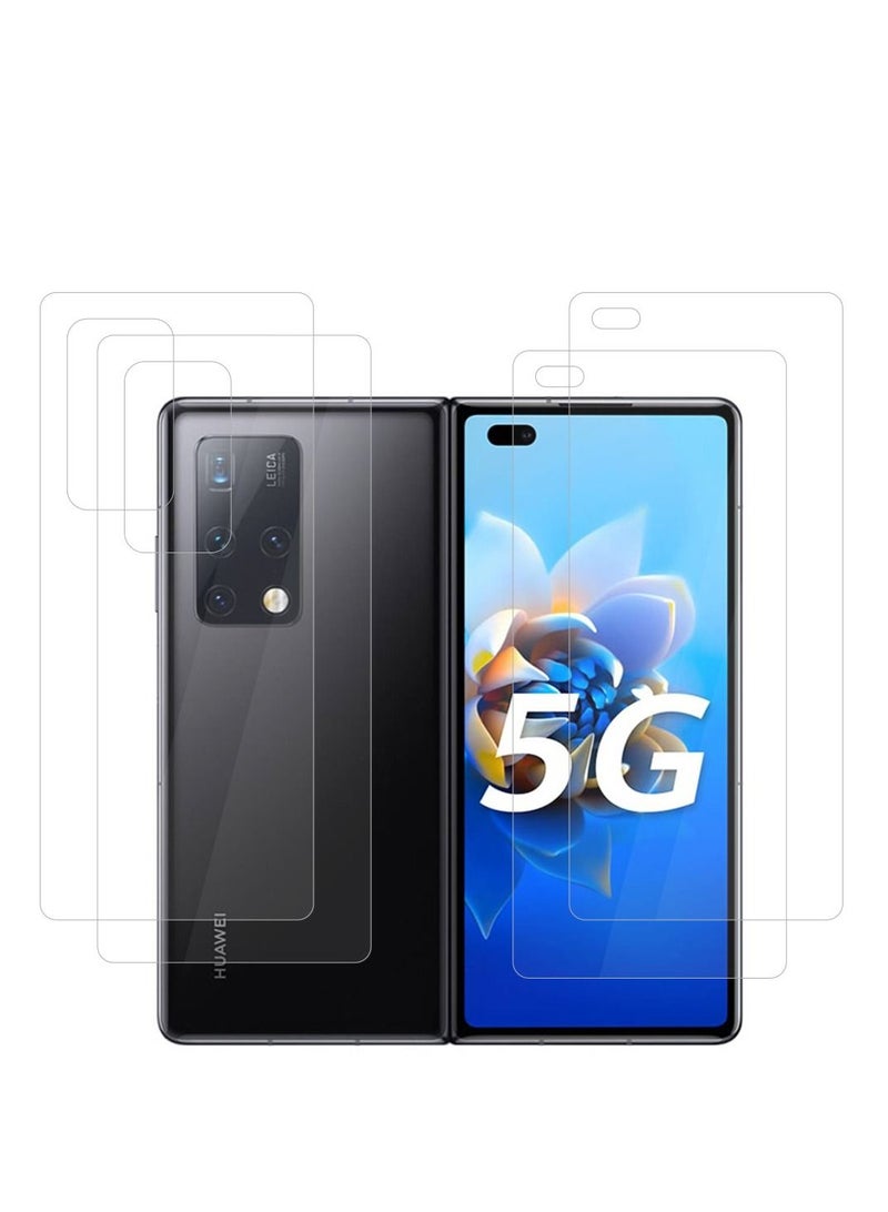 CATANES مجموعة من قطعتين من واقي الشاشة لهاتف Huawei Mate X2 المقاوم للخدش والتحطم مع غراء كامل من الخلف - Image 2