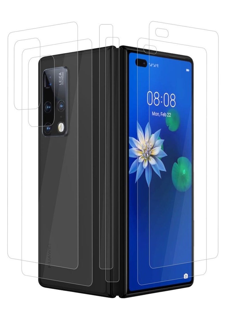 CATANES مجموعة من قطعتين من واقي الشاشة لهاتف Huawei Mate X2 المقاوم للخدش والتحطم مع غراء كامل من الخلف - Image 4