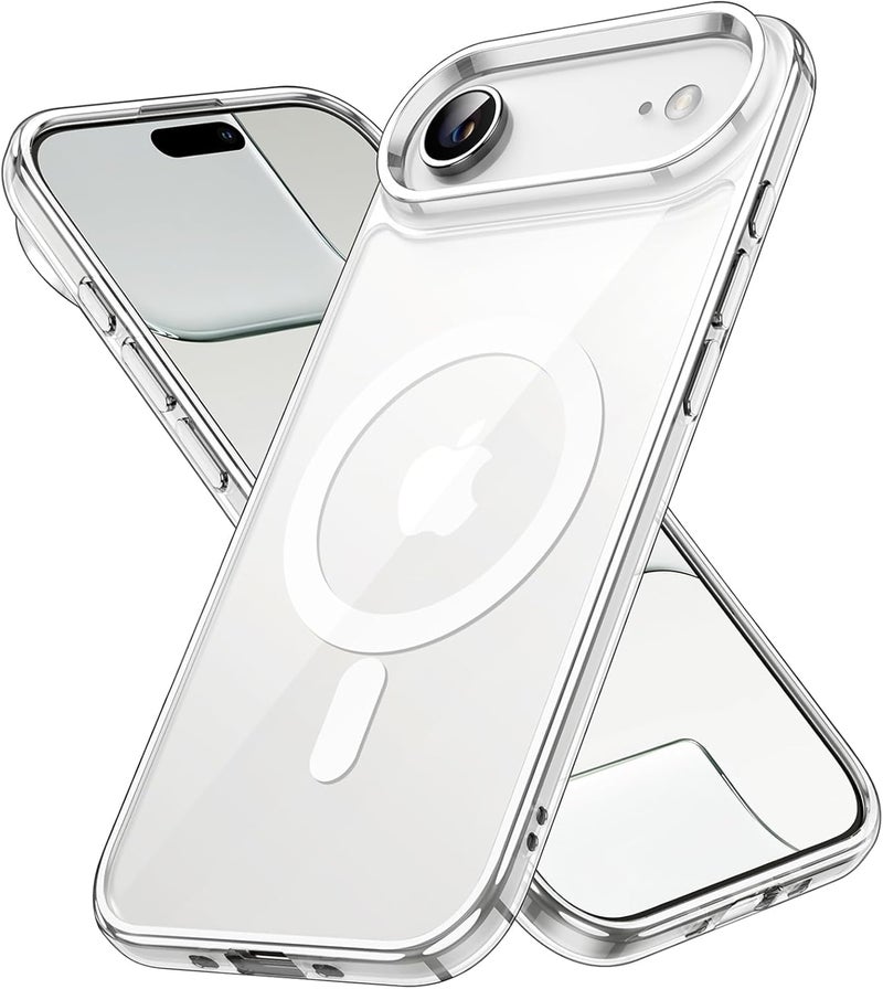 DIZORO Polycarbonate (Case for iPhone 17 Air) Compatible with Mag-Safe Wireless Charging, Shockproof Phone Bumper Cover, Back Case Cover for iPhone 17 Air (Clear Magsafe Case) - Image 1