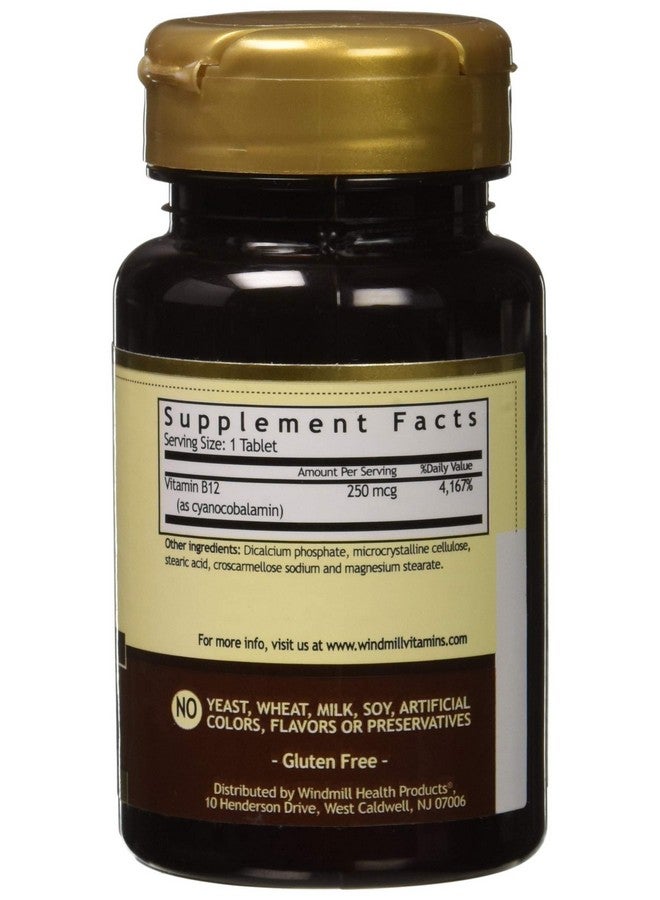 WINDMILL Vitamin B12 Tabs 250 Mcg Wmill Size: 100 - Image 3