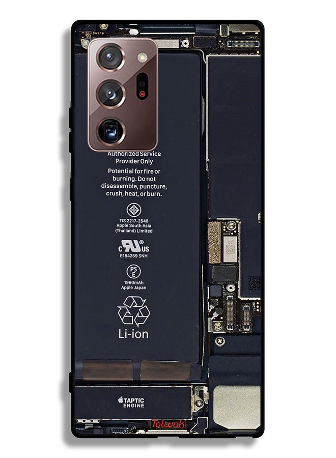 Tolwak Samsung Galaxy Note 20 Ultra 5G Protective Case Cover Phone Circuit Pattern - Image 2