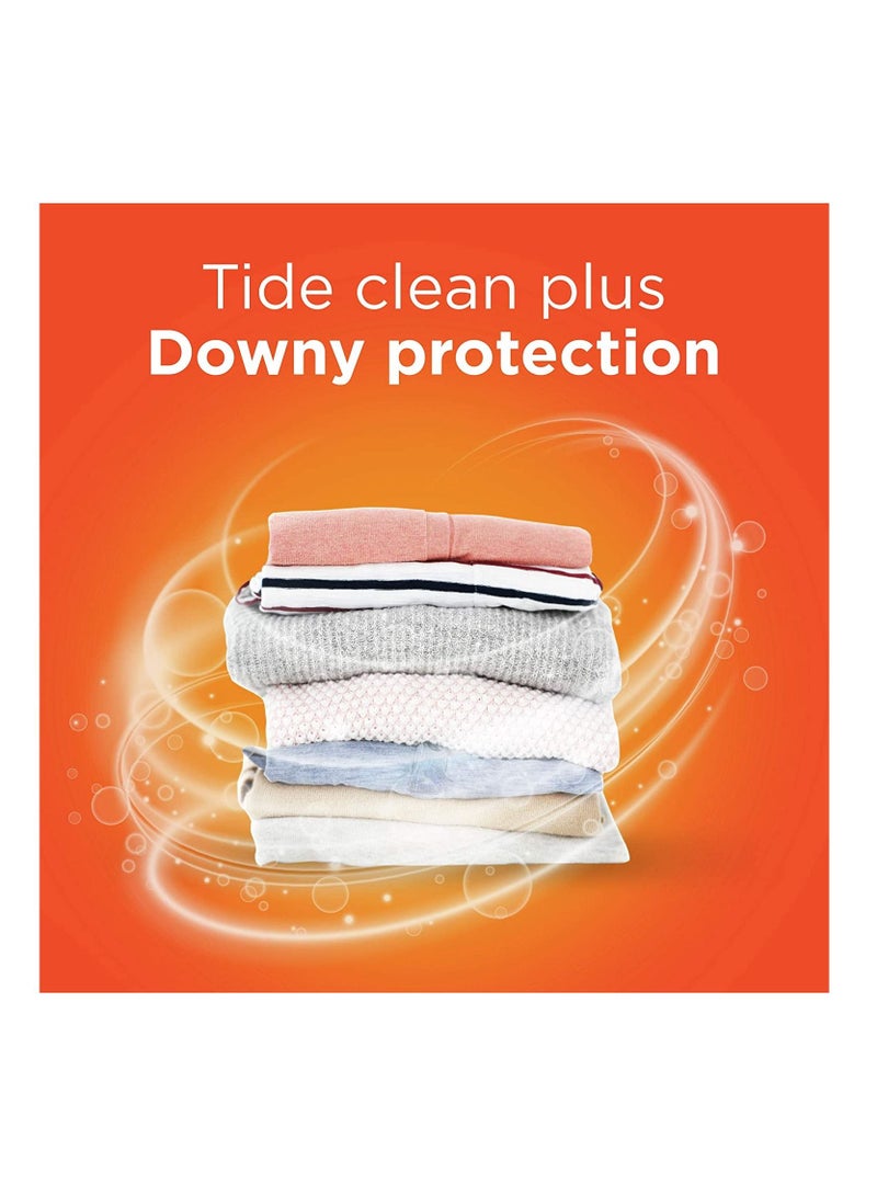 Tide Plus A Touch of Downy Liquid Laundry Detergent, April Fresh, 46 fl oz, 29 loads