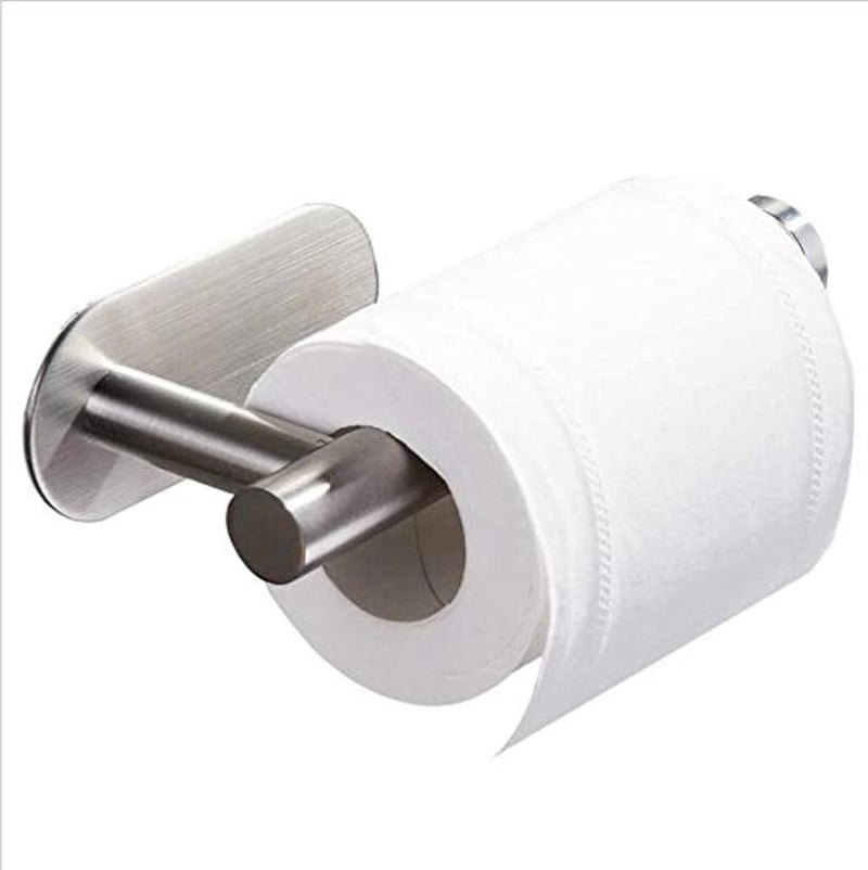 DGWHYC 3M Toilet Paper Holder no Drilling for Bathroom and Washroom, SUS304 Stainless Steel Brushed Nickel (Silver), DG-TPA22 - Image 1