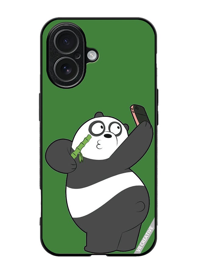 Protective Case Cover For Apple iPhone 17 Panda With Phone Design Multicolour