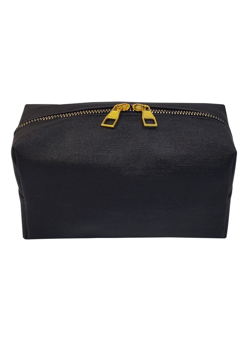 Brand Stores Makeup Water Proof PU Leather Organizing Clutch Bag - Black  - Image 2