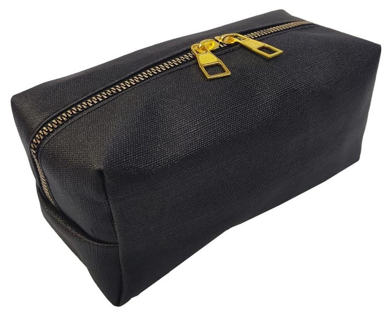 براند ستورز Makeup Water Proof PU Leather Organizing Clutch Bag - Black - Image 1