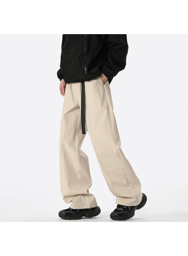 Dingfengbaoluo American Style Outdoor Workwear Long Pants Autumn Water-repellent Quick-dry Loose Casual Trousers Tid04 Apricot L - Image 2