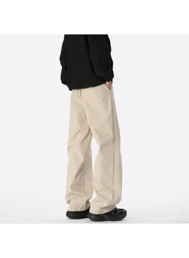 Dingfengbaoluo American Style Outdoor Workwear Long Pants Autumn Water-repellent Quick-dry Loose Casual Trousers Tid04 Apricot L - Image 3