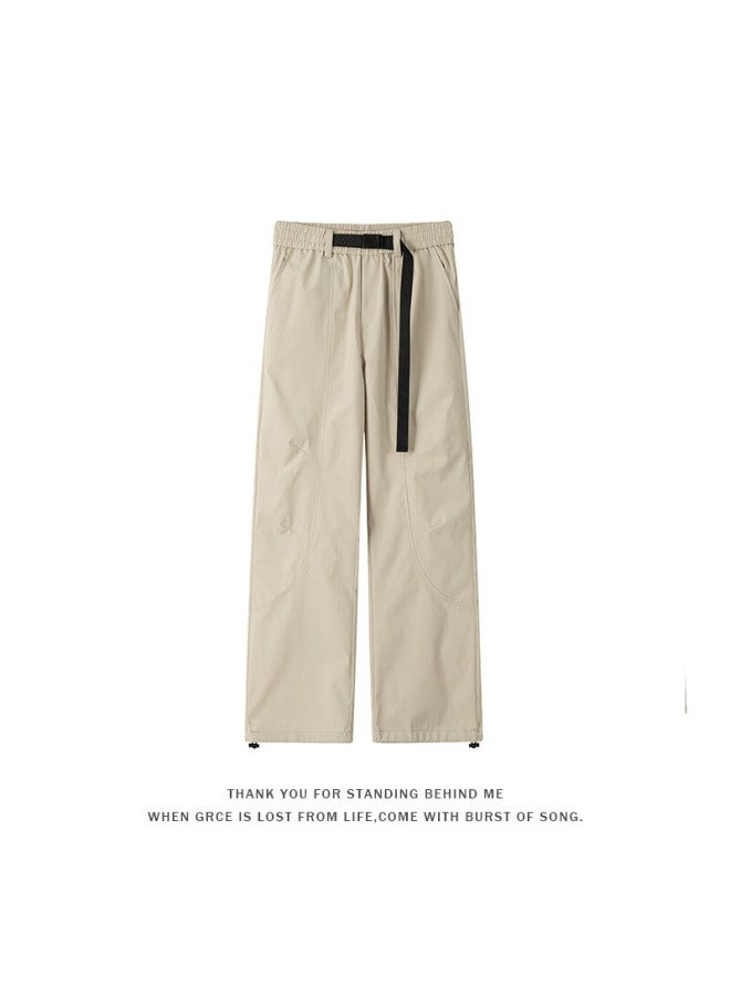 Dingfengbaoluo American Style Outdoor Workwear Long Pants Autumn Water-repellent Quick-dry Loose Casual Trousers Tid04 Apricot L - Image 4