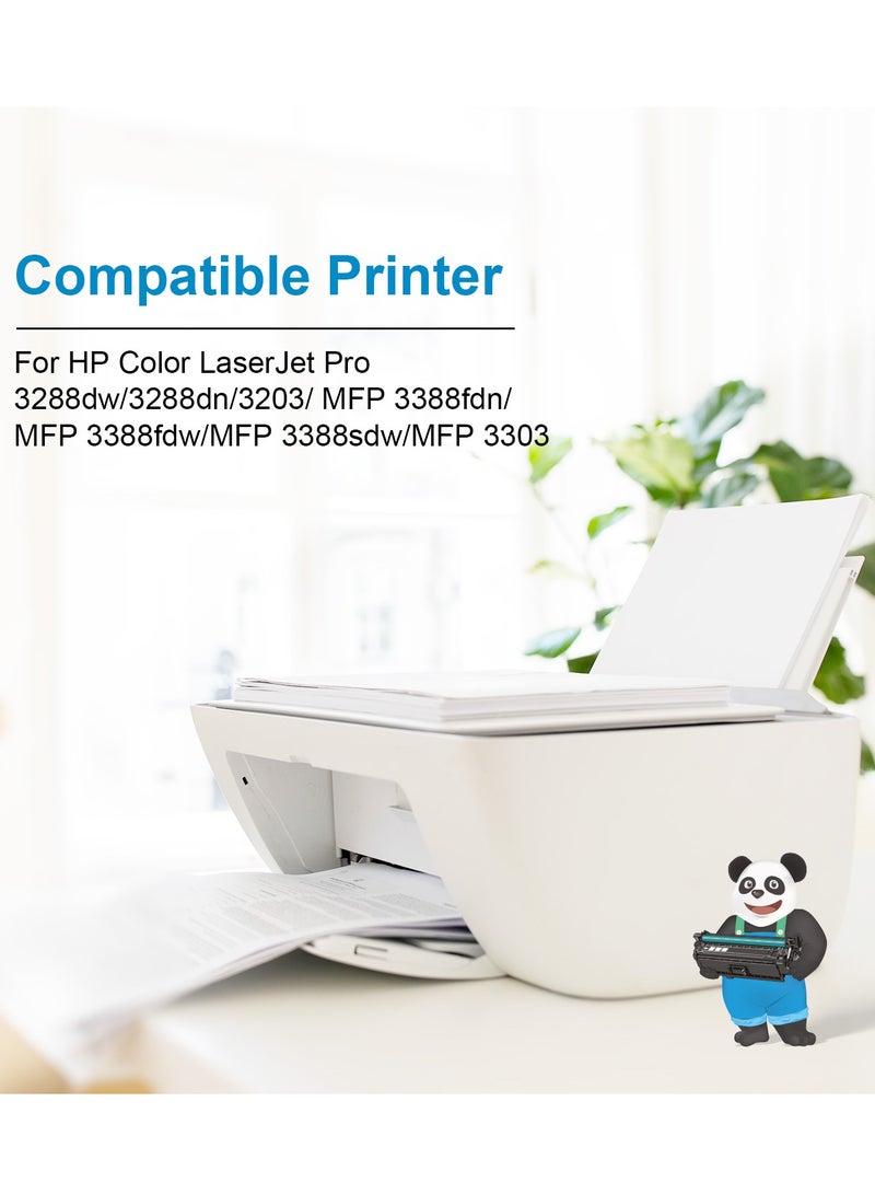 ASTA 222A W2222A Toner Cartridge With Chip Compatible For HP Color LaserJet Pro 3288dw 3288dn 3203 MFP 3388fdn 3388fdw 3388sdw 3303 Printer pr LaserJet Replacement Clear Print W 2222 222 A - Image 3