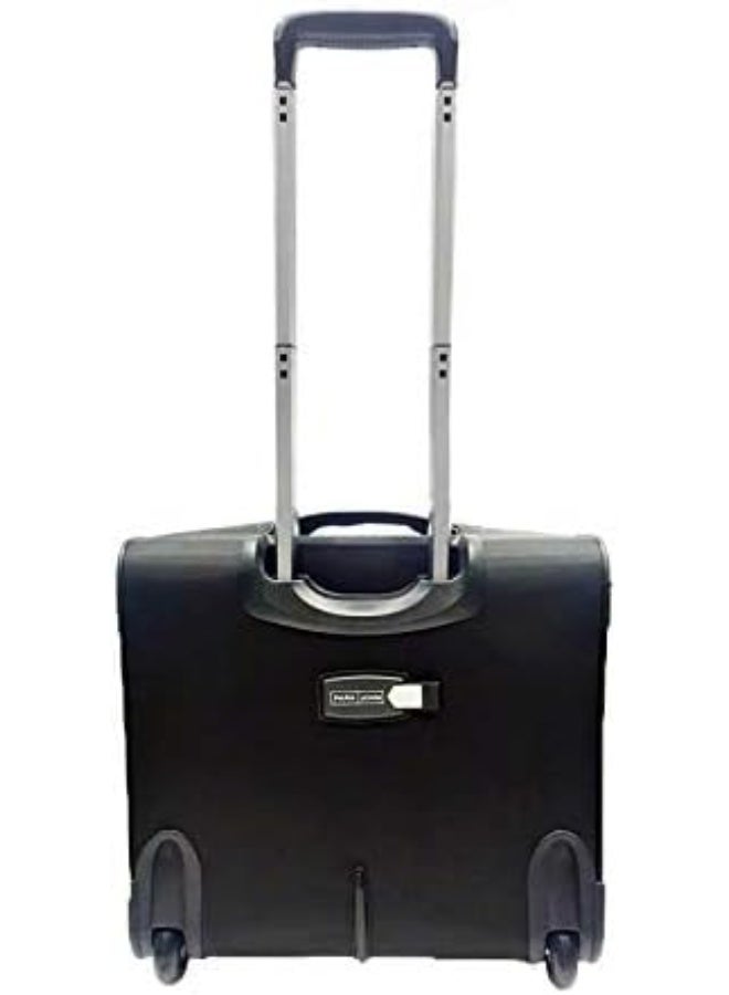 PARAJOHN Pilot Case Trolley 4Wheels 360 degree Spinner Wheel Water Repellent Rolling Suitcase for Unisex Black - Image 1