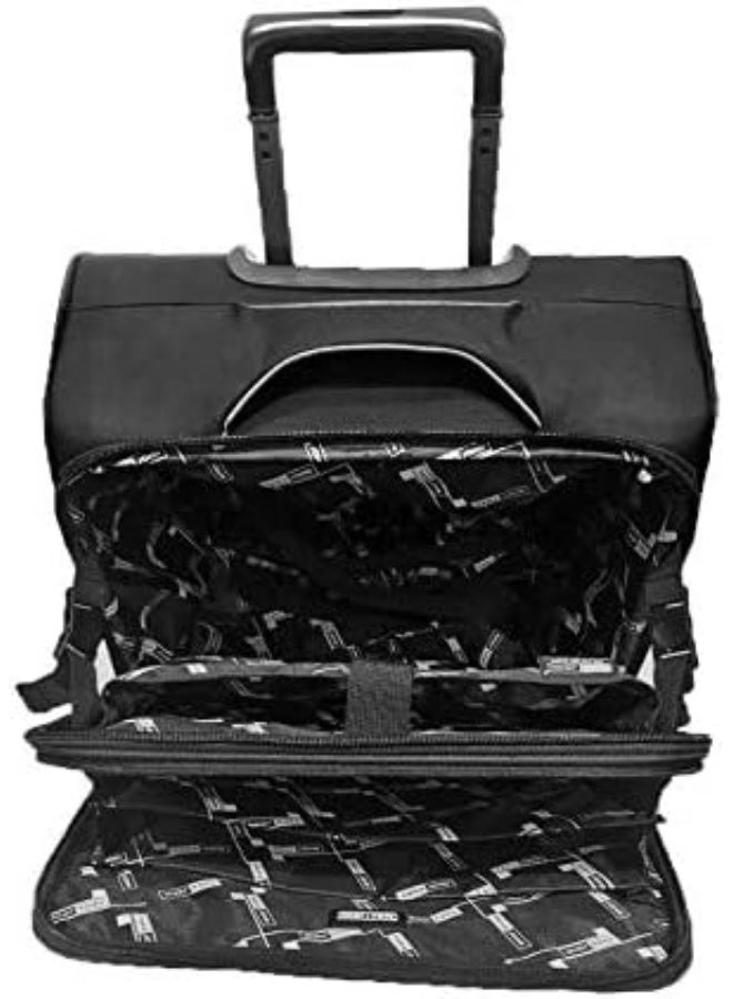 PARAJOHN Pilot Case Trolley 4Wheels 360 degree Spinner Wheel Water Repellent Rolling Suitcase for Unisex Black - Image 2