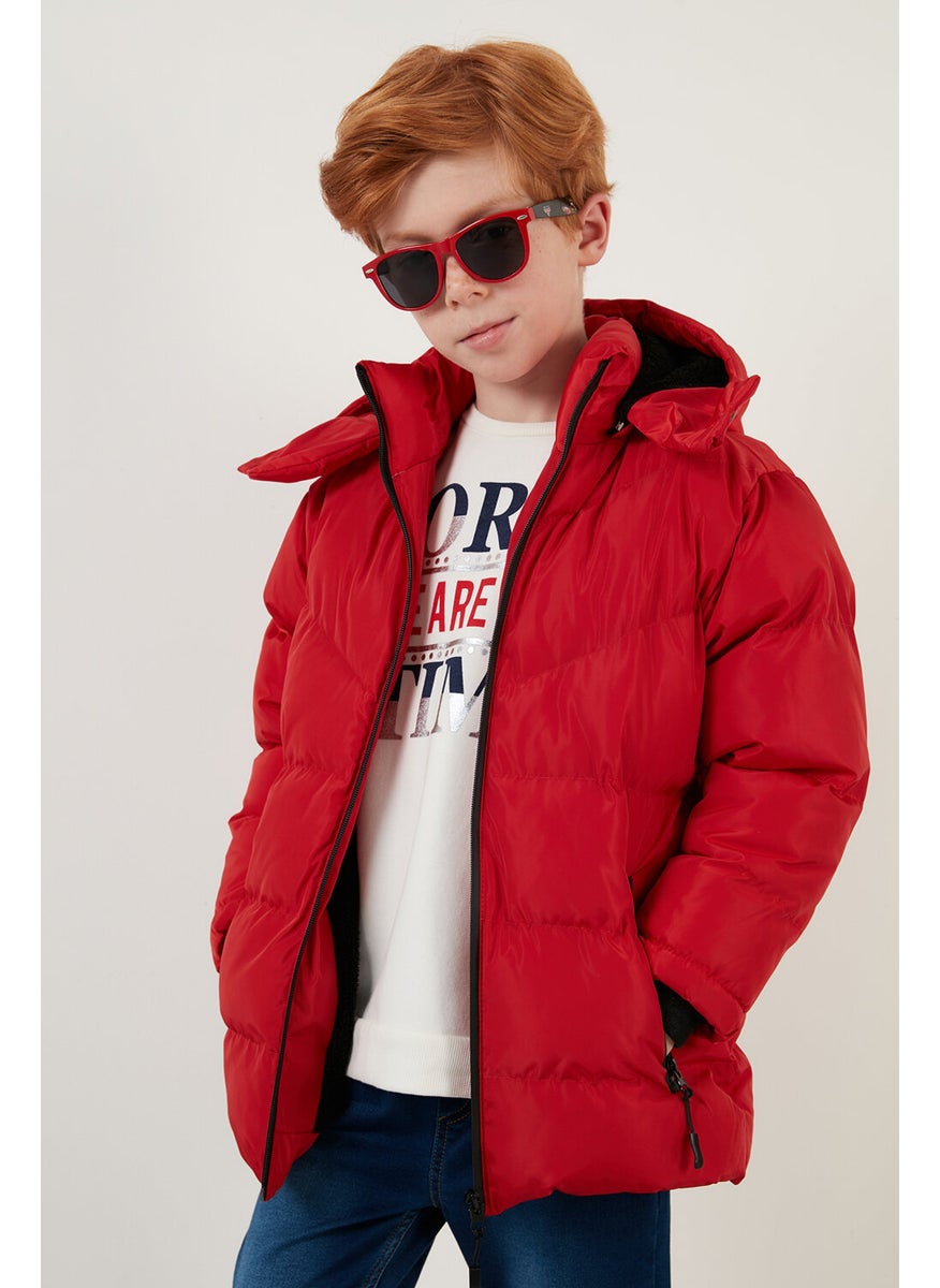 Plush Lined Removable Hooded Winter Coat with Pockets Boys' Coat 5761587 - pzsku/Z379F69F4DB23BF1EE405Z/45/_/1725792048/a3f2c209-cc81-46e1-b7d5-6873e516bcae