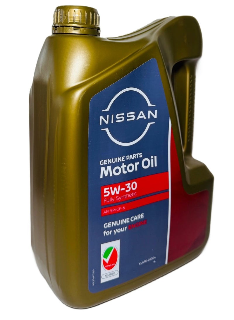 نيسان زيت محرك أصلي تخليقي بالكامل 5W30، سعة 4 لترات - Image 4