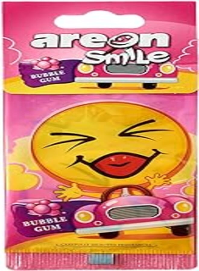 Areon smile card freshener - bubble gum - for car