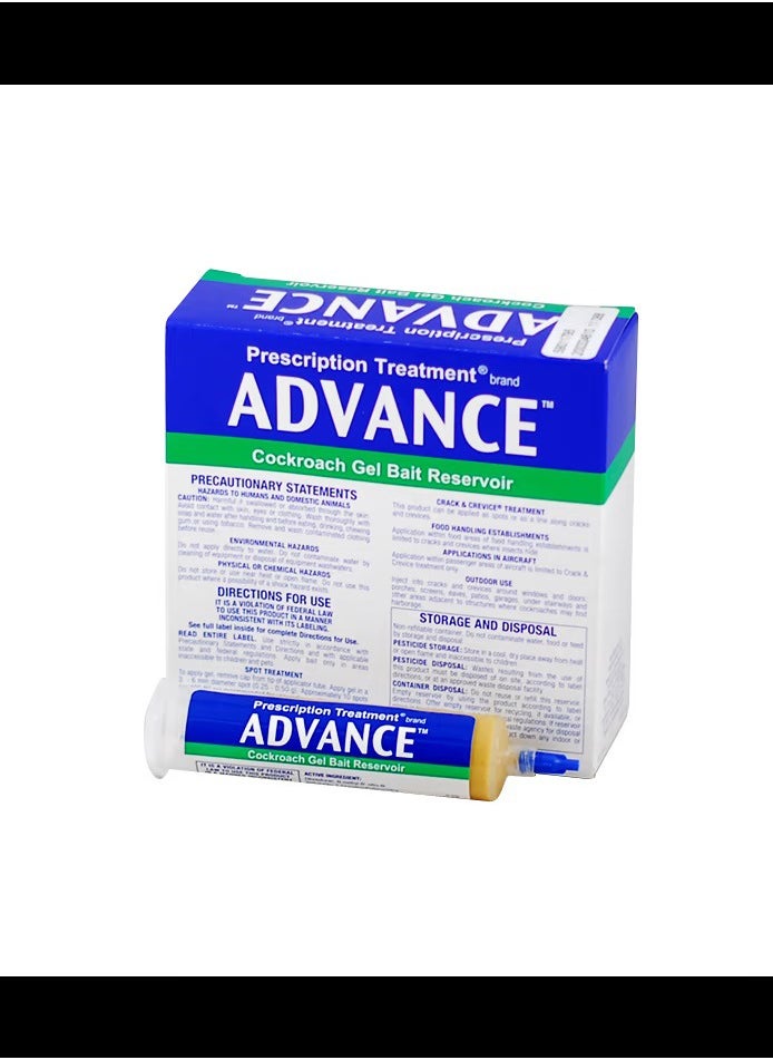 Generic Advance Cockroach Gel Bait 30 Grames Tube with plunger and tip 