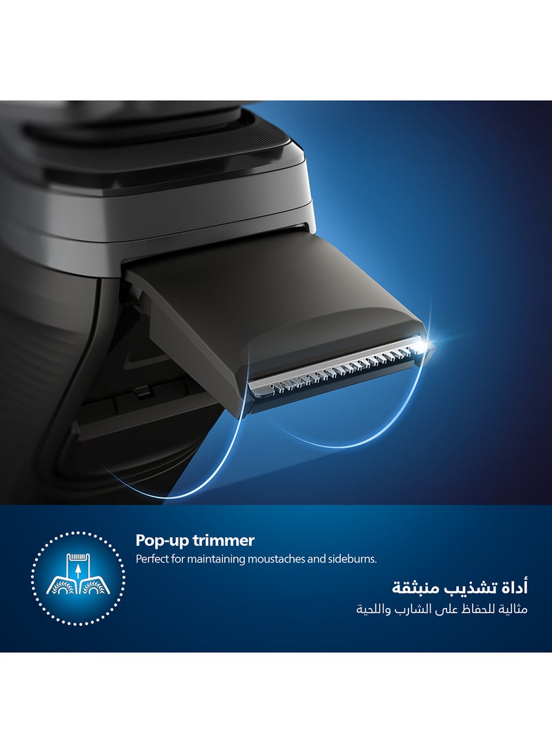 Philips Shaver S5887/10,Wet & Dry Use,Smart SkinIQ Tech for a Powerful, Comfortable Shave,Flexible Heads, Power Adapt Sensor,60min Cordless Use, Travel Case Included Carbon Grey - Image 4