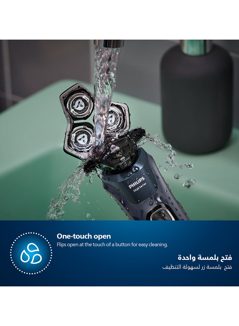 Philips Shaver S5887/10,Wet & Dry Use,Smart SkinIQ Tech for a Powerful, Comfortable Shave,Flexible Heads, Power Adapt Sensor,60min Cordless Use, Travel Case Included Carbon Grey - Image 5