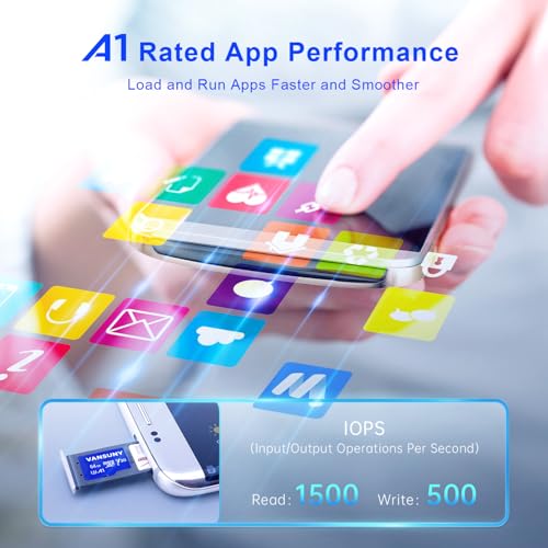 Vansuny Micro SD Card 64GB microSDXC Memory Card with SD Adapter A1 App Performance V30 4K Video Recording C10 U3 Micro SD for Phone, Security Camera, Dash Cam, Action Camera - Image 4