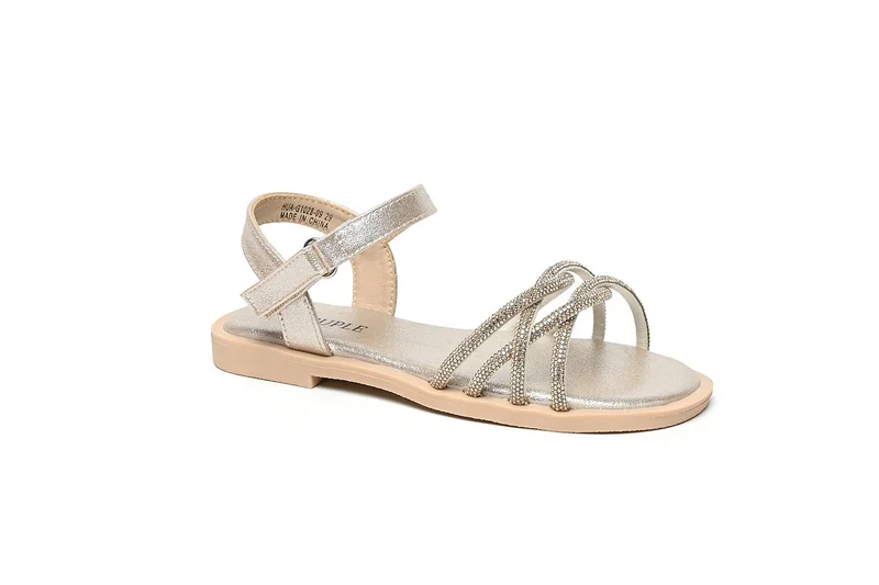 Cuple Girls embellished slingback slide sandals