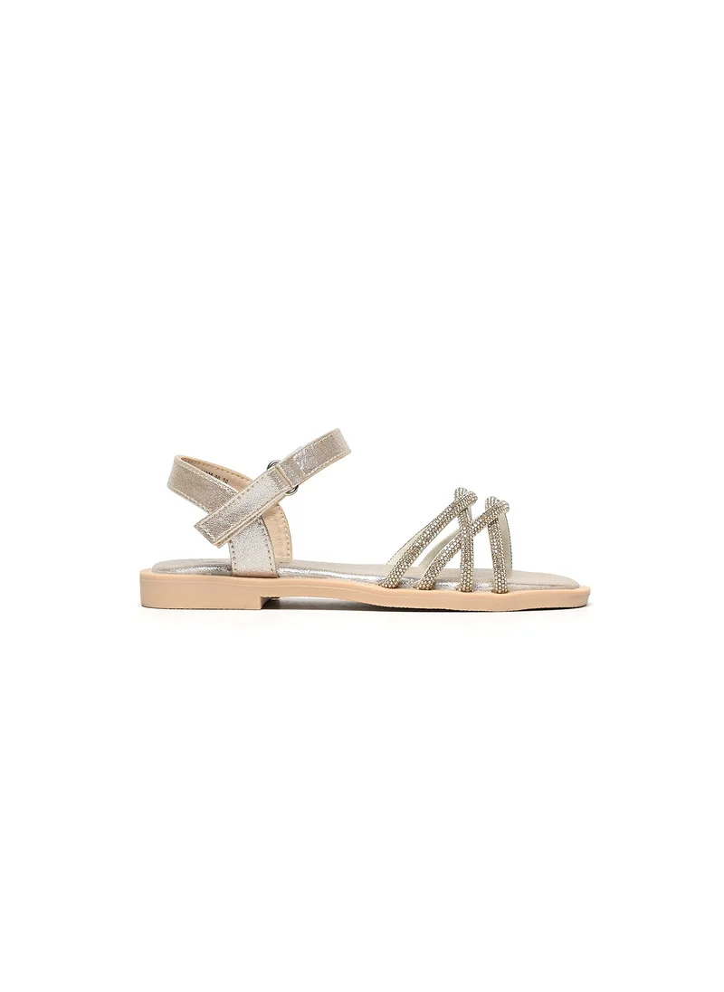 كيوبل Girls embellished slingback slide sandals