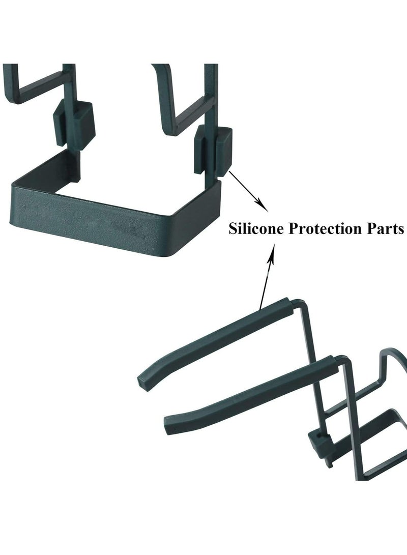 Loquat Sink Caddy Sink Sponge Holder, Faucet Rack Shower Tray, Metal Organizer Hanging Fix Around Faucet for Kitchen Bathroom - Image 4