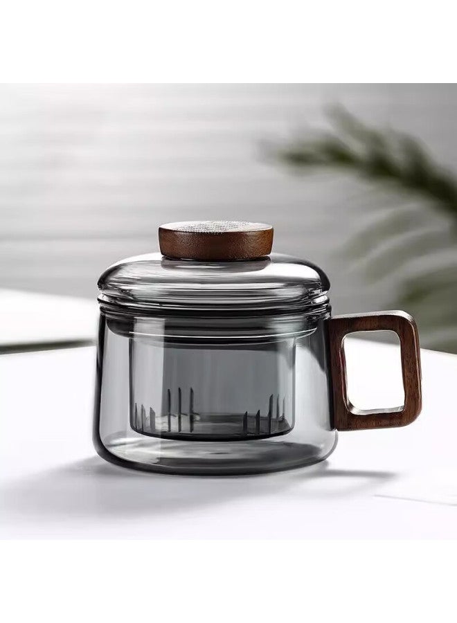 Weimingnuo Tea Infuser Cup Glass Water Separation Cup Men's Personal Glass Green Tea Cup Transparent 180ml - Image 2