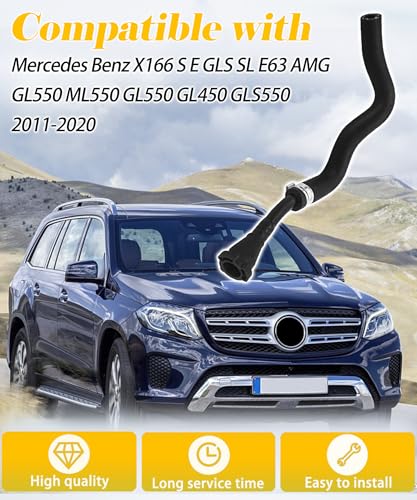 GIBACAD Oil Crankcase Breather Pipe Vent Hose Compatible With Mercedes Benz X166 S E GLS SL E63 AMG GL550 ML550 GL550 GL450 GLS550 20112020Replace 1572030017 2782031217 - Image 3