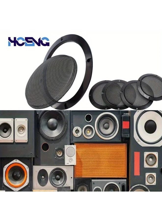 4 Inch Metal Speaker Grille 1pc Flat Round Cover For Home Car Stereo Protection - Image 2