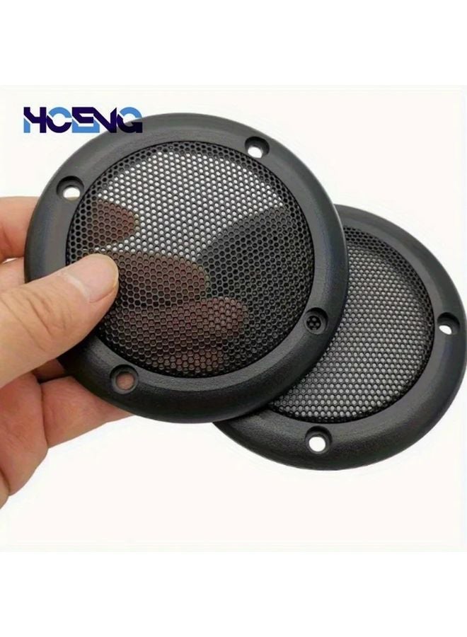 4 Inch Metal Speaker Grille 1pc Flat Round Cover For Home Car Stereo Protection - Image 3