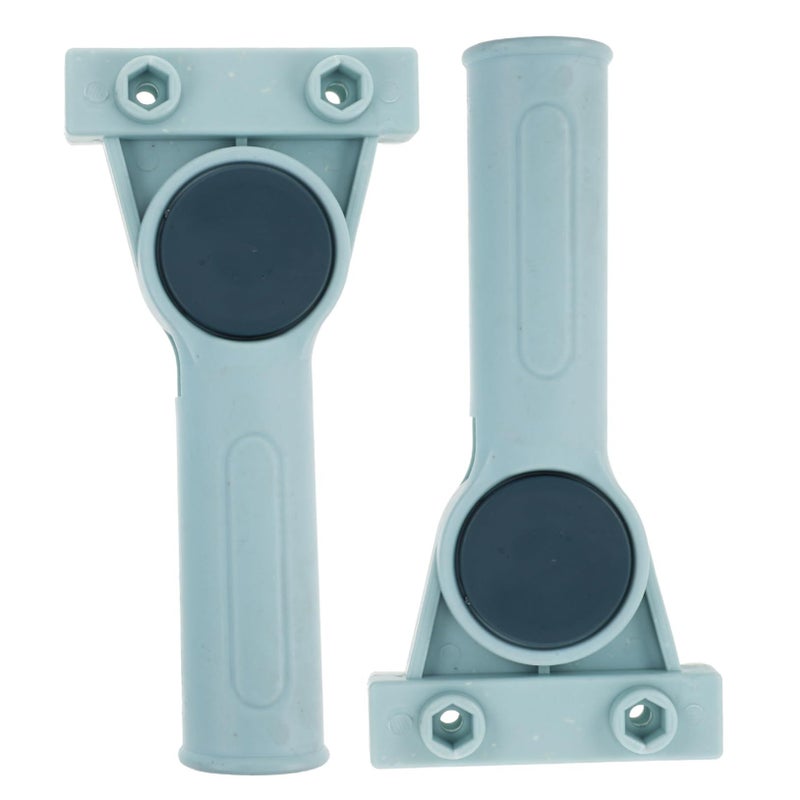 Rotatable Mop Head Holder Clip Replacement 2 Pieces Accessories Black - Image 2