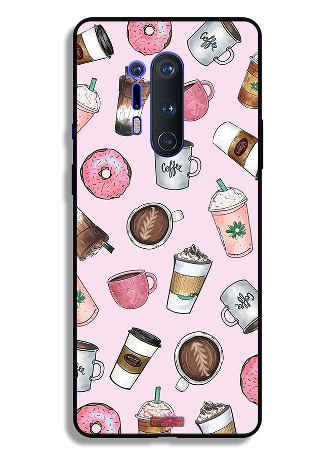 Tolwak OnePlus 8 Pro Protective Case Cover Coffee Lover Art - Image 2