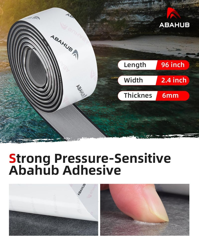 Abahub Self-Adhesive Boat Flooring | EVA Foam Marine Boat Decking, Faux Teak Trimmable Sheet, Non-Slip and Comfortable For Motor Pontoon Jon Boats RV - Image 3