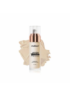 maliao High Coverage Waterproof Base Natural Foundation Cream - Flawless All-Day Wear (White Ivory), 1 Count  - Image 1