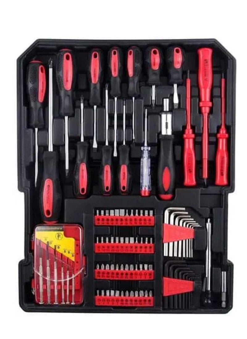 Generic - 187pcs High End Maintenance Folding Trolley Kit Professional Workshop Service Tool Trolley Set - Image 1