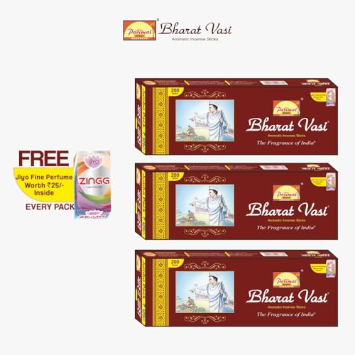 PARIMAL Bharat VASI Incense Sticks | Jumbo Pack | Pack of 3-200 Grams X 3 = 600G | The Fragrance of India | Aromatic AGARBATTI - Image 3