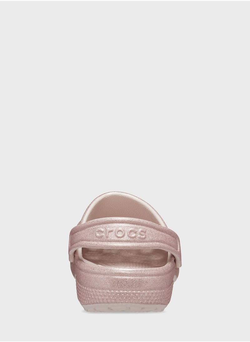 crocs - Kids Classic Glitter Clog Sandals - Image 1