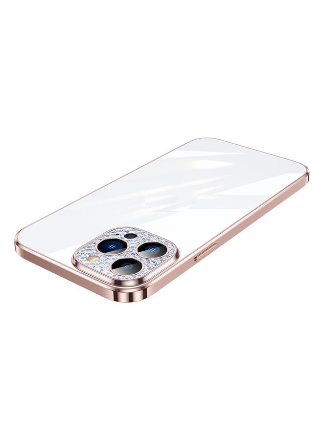 Case For iPhone 12 Pro Max Diamond Lens Protector Plated Frosted Case