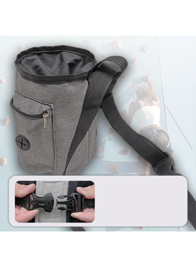 حقيبة كربونات الصخور، حقيبة كربونات التسلق، مع حزام قابل للتعديل وقابس وسلك سحب وجيوب مزودة بسحاب، مصممة للتسلق على الصخور والوزن. - Image 5