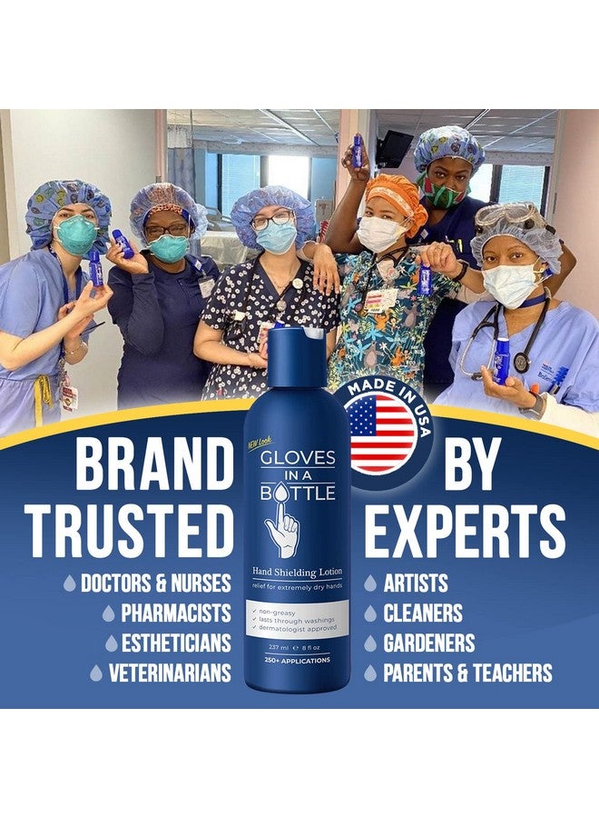 Gloves in a Bottle Shielding Lotion for Dry Itchy Skin Grease-Less and Unscented, 8 Fl Oz, Pack of 2 - Image 5