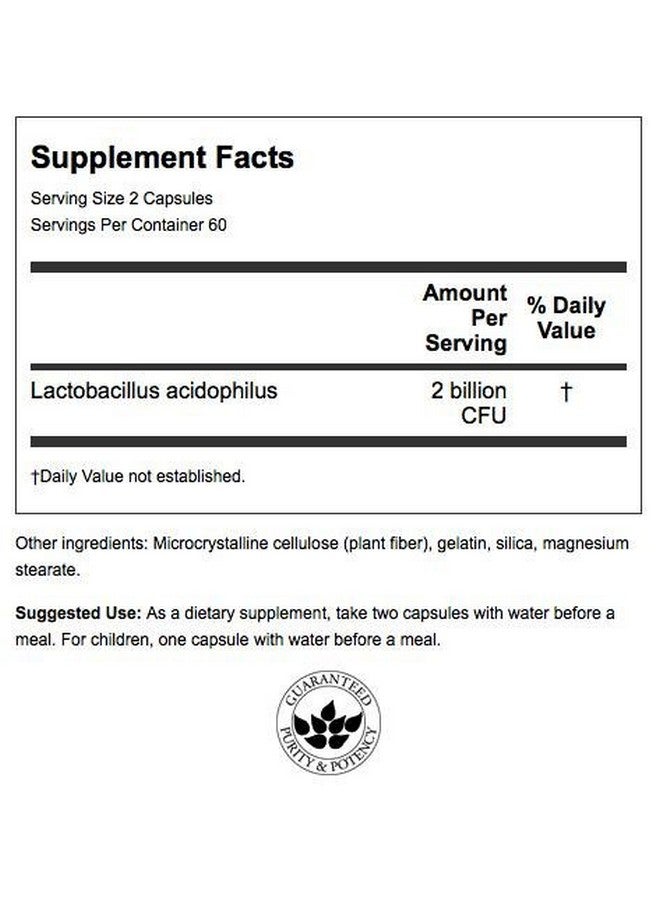 سوانسون Swanson Probiotic - مكمل غذائي لصحة الجهاز الهضمي يحتوي على 1 مليار وحدة تشكيل مستعمرة لكل كبسولة - تركيبة طبيعية تدعم انتظام حركة الأمعاء والعافية اليومية - (120 كبسولة) - Image 2