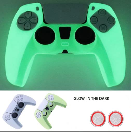 New World Glow in The Dark Silicon cover for PS5 Playstation 5 controller,Glow in The Dark Protective Case Sleeve for Sony Playstation 5 DualSense Controller - Image 3