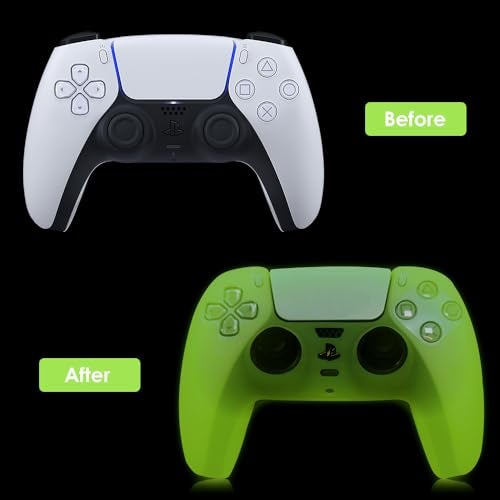 New World Glow in The Dark Silicon cover for PS5 Playstation 5 controller,Glow in The Dark Protective Case Sleeve for Sony Playstation 5 DualSense Controller - Image 2