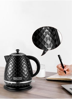 sokany 1.7L Electric Kettle,2200W Portable Fast Electric Hot Water Kettle Stainless Steel Double Wall Electric Kettle for Tea & Coffee,Black,SK-1032  - Image 5