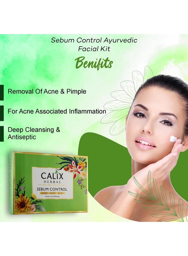 كلاليكس هيربال مجموعة العناية بالوجه من كاليكس هيربال سيبوم كنترول أيورفيدا لتنقية البشرة وموازنة رطوبتها بتركيبة كيراتينية مع النيم والعسل، 260 جرام - Image 3
