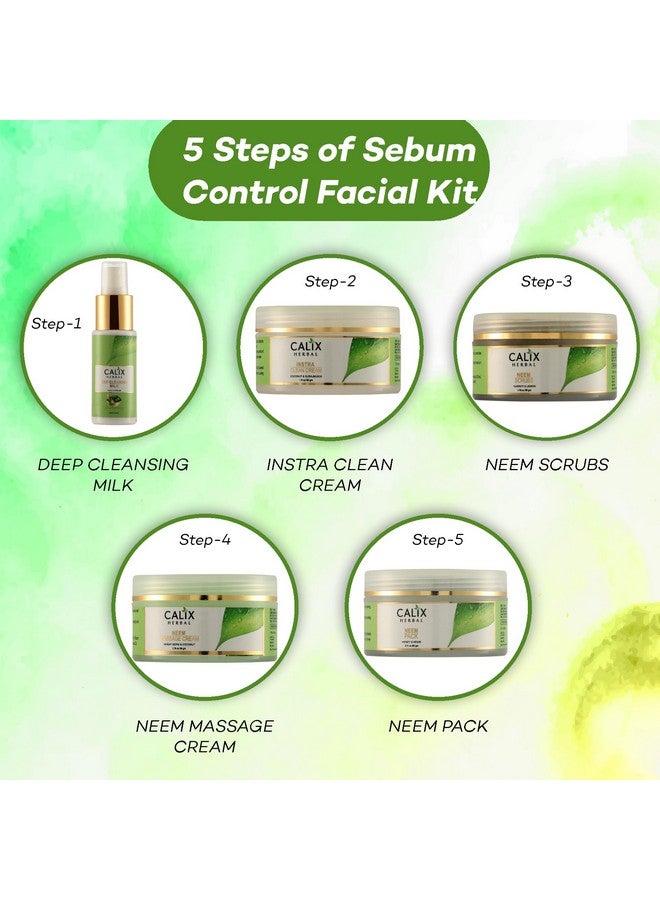 كلاليكس هيربال مجموعة العناية بالوجه من كاليكس هيربال سيبوم كنترول أيورفيدا لتنقية البشرة وموازنة رطوبتها بتركيبة كيراتينية مع النيم والعسل، 260 جرام - Image 4