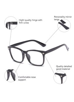 CoomBe Blue Light Blocking Glasses/Eyeglasses for Women Men Black  - Image 4