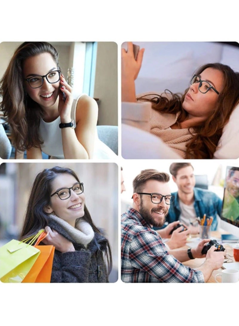 CoomBe Blue Light Blocking Glasses/Eyeglasses for Women Men Black - Image 5