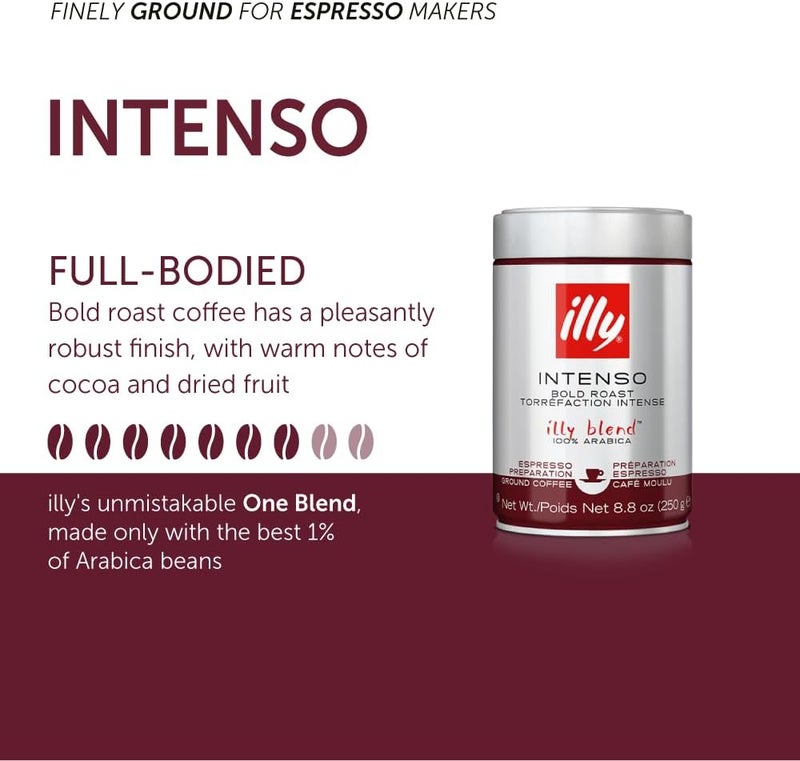 Illy Ground Espresso Coffee Dark Roast, 8.8 Oz (6 Pack) - Image 3