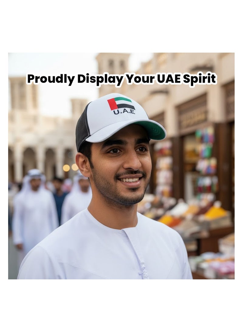 UAE Cap 100% Cotton Baseball Cap with Premium Embroidery - Image 2
